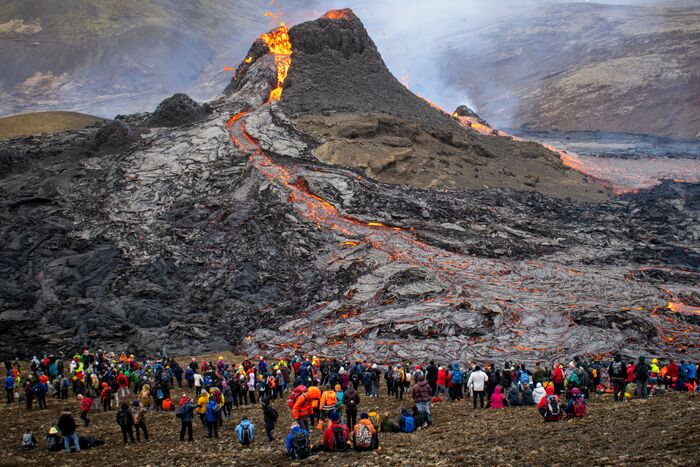  Fagradalsfjall volkanı patlaması