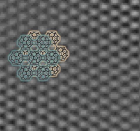 Grafulleren polimerinin elektron mikroskobu ile kaydedilen görüntüsü