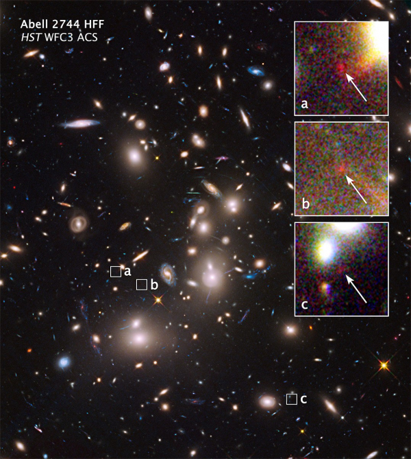 Hubble Uzay Teleskobu Kozmik Büyüteç Kullanarak En Uzak Gökadalardan Birini Keşfetti