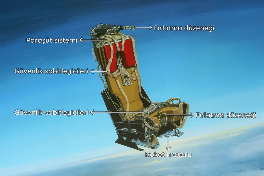 fırlatma koltuğu yapısı