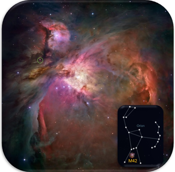 Orion Bulutsusu ve gökyüzündeki konumu