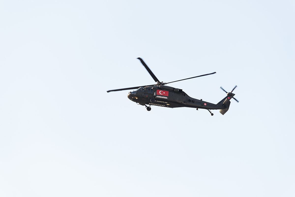 Sahra hastanesi helikopteri