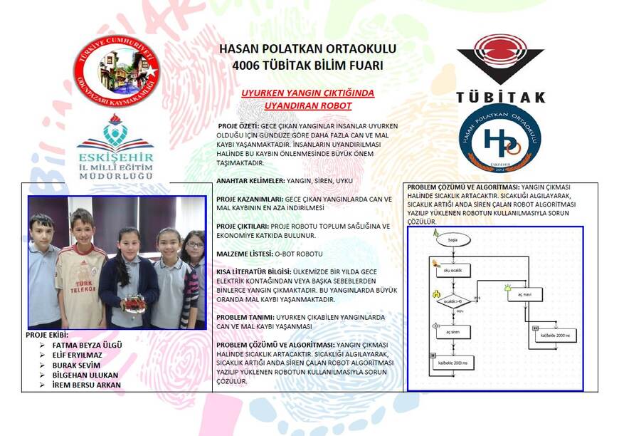YANGIN ÇIKTIĞINDA UYANDIRAN ROBOT