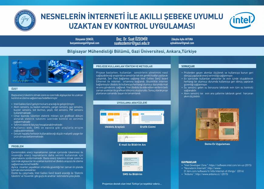 Nesnelerin İnterneti ile Uzaktan Ev Kontrol Uygulaması