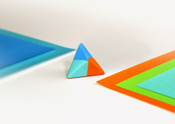 Modüler Origami Örneği: Sonobe Birimi ile Bipiramit Yapalım
