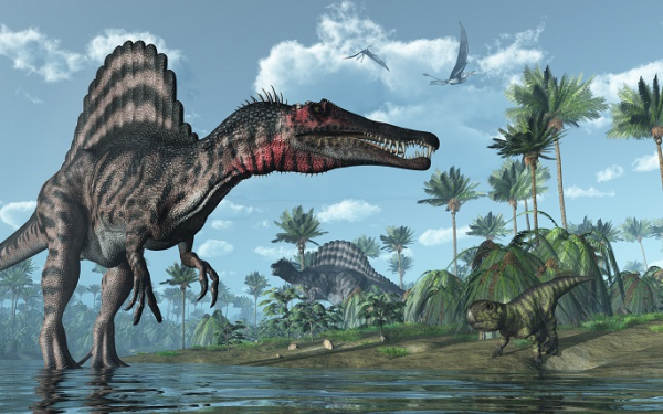 Yüzen Dinozor Spinosaurus