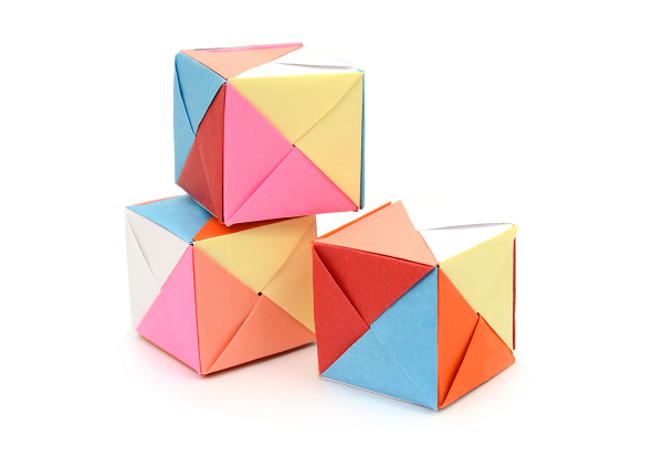 Modüler Origami Örneği: Sonobe Birimi ile Küp Yapalım