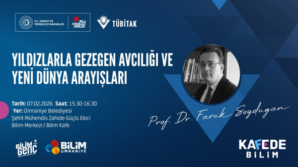 Bilim Genç Kafede Bilim Etkinliği: “Yıldızlarla Gezegen Avcılığı ve Yeni Dünya Arayışları”