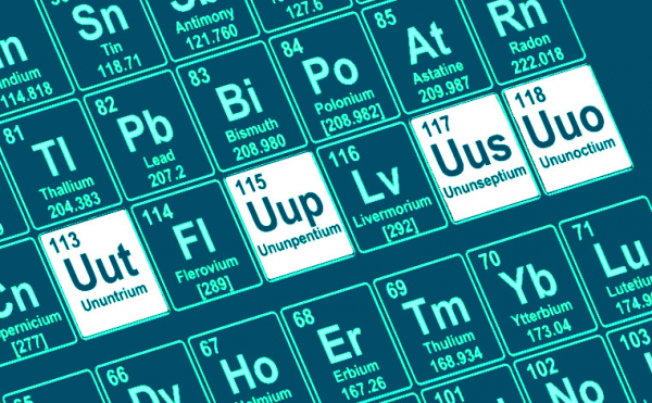 Periyodik Tablodaki Dört Yeni Element İsimlendiriliyor