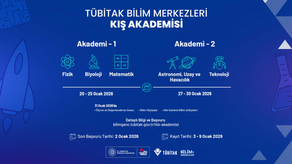 TÜBİTAK Kış Akademisi başvuruları Başladı